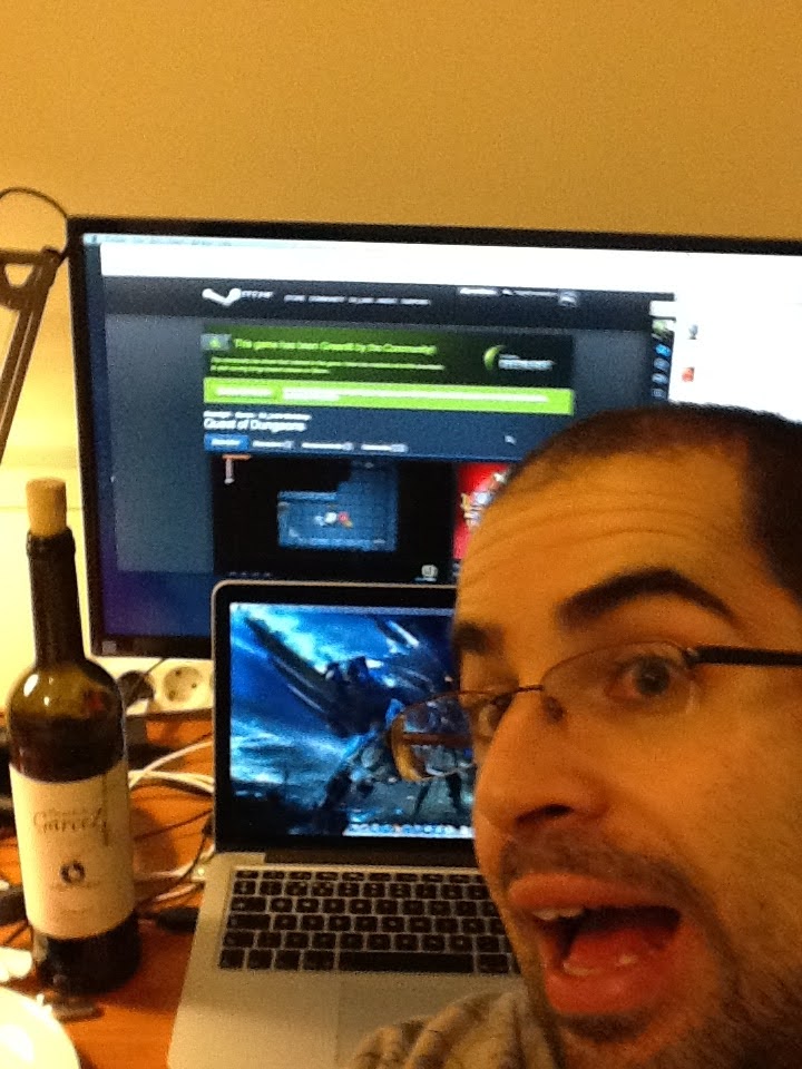 David celebrating QoD approval on Steam Greenlight