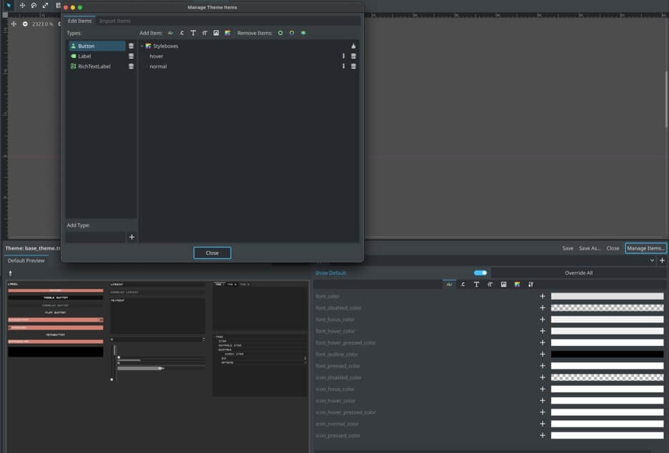 Godot UI Theme Example