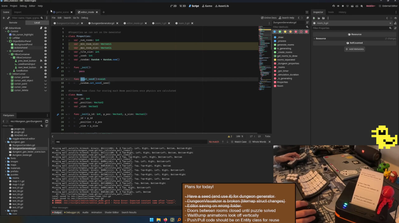 Twitch layout